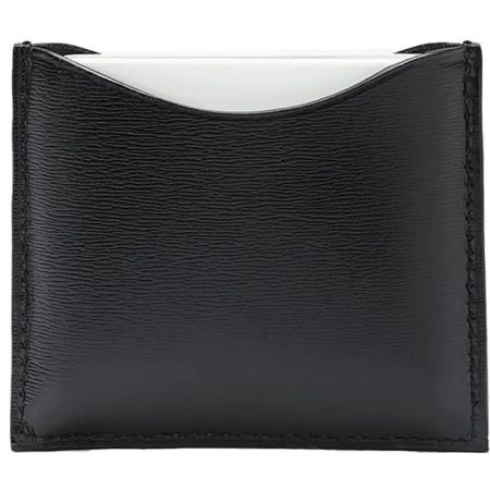 La Bouche Rouge Black Leather Compact Case