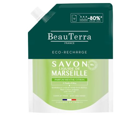 Beauterra Marseille Jabón Menta-Limón Recarga 900ml
