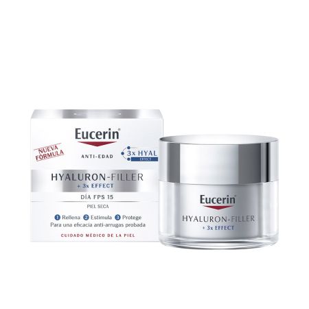 Eucerin Hyaluron Filler Soin De Jour Peau Sèche Spf15, 50ml