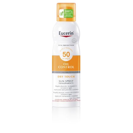 Eucerin Spray Solaire Transparent  Toucher Sec Spf50 200ml 