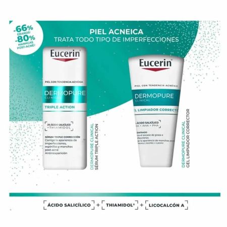 Eucerin Dermopure Triple Action Serum 40ml Coffret 2 Produits