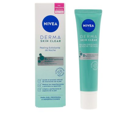 Nivea Derma Ácido Salicílico y Glicólico Peeling Exfoliante Noche 40ml