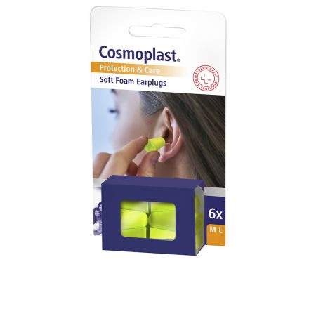 Cosmoplast Tapones Oídos Espuma 6 U