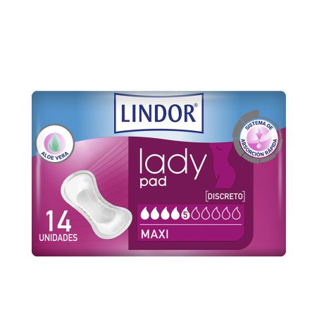 Hartmann Lindor Lady Pad Maxi 5 Gouttes 14U