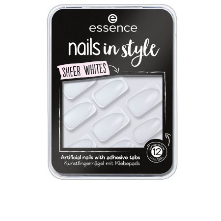 Essence Cosmetics Nails In Style Uñas Artificiales 11-Sheer Whites 12 U
