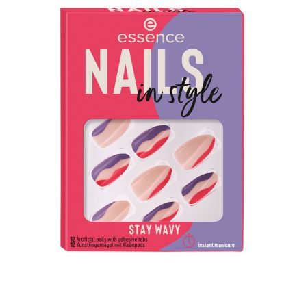 Essence Cosmetics Nails In Style Uñas Artificiales Stay Wavy 12 U