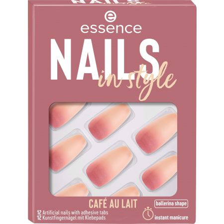 Essence Cosmetics Nails In Style Uñas Artificiales 16-Café Au Lait 12 U