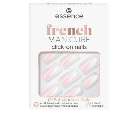 Essence Cosmetics French Manicure Click-On Nails Artificiales 02-Babyboomer Style 12 U