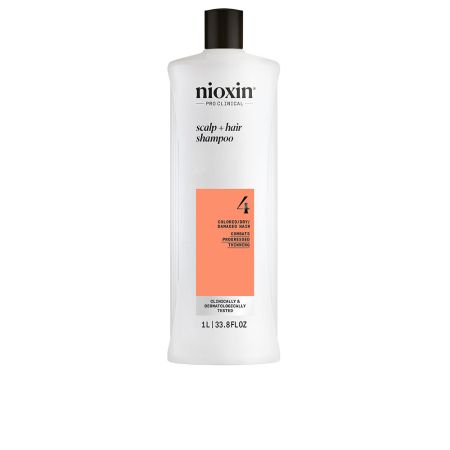 Nioxin Sistema 4 - Champú - Cabello Teñido y Dañado Con Debilitamiento Avanzado 1000ml