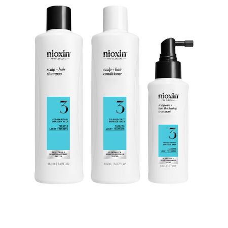 Nioxin Sistema 3 - Kit - Tratamiento Para Cabello Teñido Con Debilitamiento Leve 3 U
