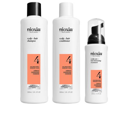 Nioxin Sistema 4 - Kit - Tratamiento Para Cabello Teñido Con Debilitamiento Avanzado 3 U