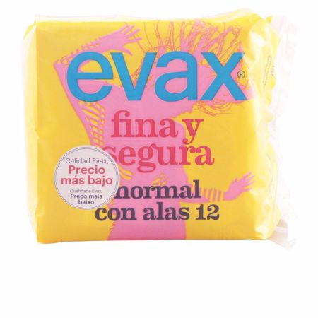 Evax Fina & Segura Normal Avec Ailettes Serviettes Hygiéniques 12 Unités