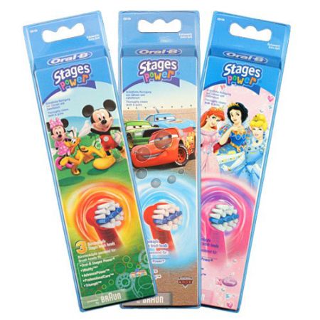  Oral B Stages Power Replacement De Brosse À Dents Electrique Enfants 3 Unités