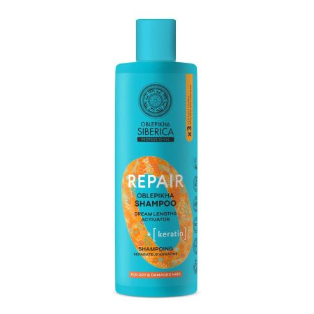 Natura Siberica Oblepikha Repair Keratin Champu Cabello Seco 400ml