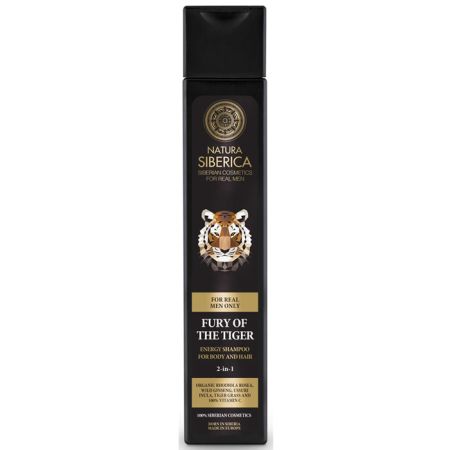 Natura Fury Of The Tiger Energy Shampoo For Body And Hair 2 In 1 250ml