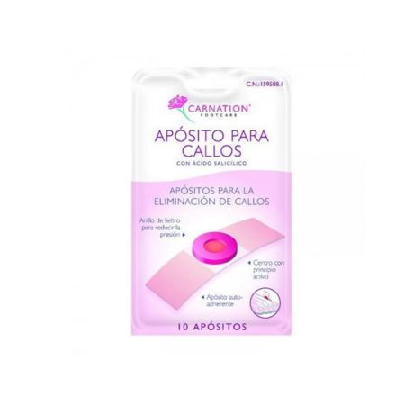Emplâtres pour callosités à l'acide salicylique Carnation 10 unités