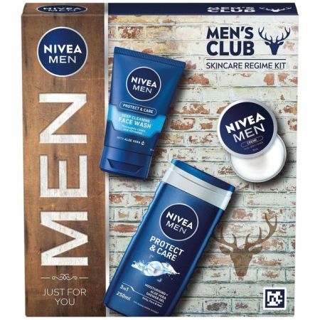 Est Nivea Men 3 Pzasgel 250-Gel Lim 100-Cr Body 30