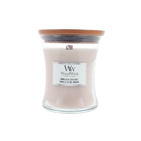 Woodwick Vela Vanilla y Sea Salt 275g