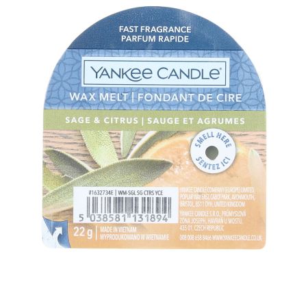 Yankee Candle Candle Original Wax Melt Vela Sage y Citrus 22g