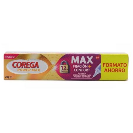 Corega Power Max Crème Fixatrice pour Prothèses Dentaires 70g