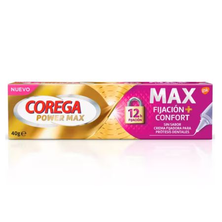 Corega Max Fixation + Confort Sans Goût 40g