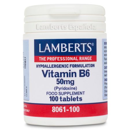 Lamberts Vitamina B6 50 Mg 100 Tabs
