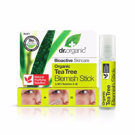 Dr Organic Tea Tree Anti Rougeurs Roll On 8ml 