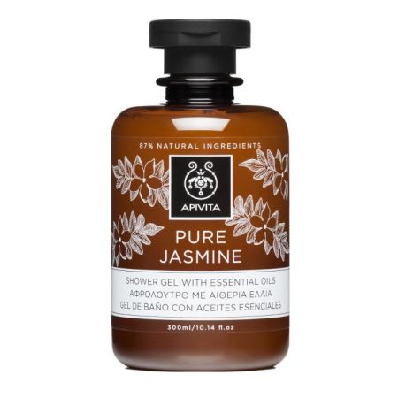 Apivita Pure Jasmine Shower Gel With Essential Oils 300ml