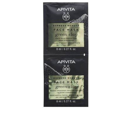 Apivita Beauty Express Deep Cleansing Face Mask With Green Clay 2x8ml