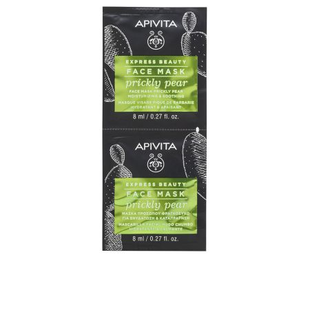 Apivita Moisturizing And Revitalizing Mask With Prickly Pear 2x8ml