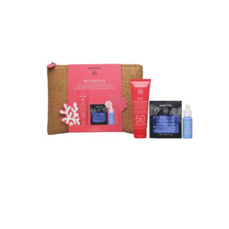 Apivita Bee Sun Safe Anti-Spot & Anti-Age Defense Face Cream SPF50 50ml Coffret 4 Produits
