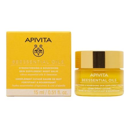 Apivita Beessential Strengthening & Nourishing Skin Supplement Night Balm  15ml