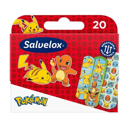Salvelox Pokémon Pansements Souples 20 Unités