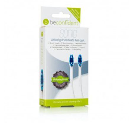 Beconfident Sonic Whitening Brush Heads White 2 Units