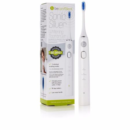 Beconfident Sonic Silver Electric Whitening Toothbrush White-Silver
