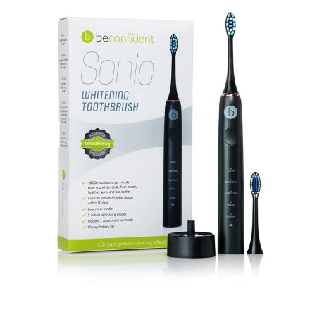 Beconfident Sonic Electric Whitening Toothbrush Black-Rose Gold