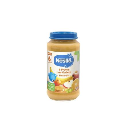 Nestle Nestlé Tarrito 6 Frutas Con Galleta Merienda 6m 250g
