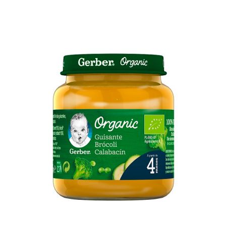 Gerber Organic Pois, Brocoli et Courgette 125g