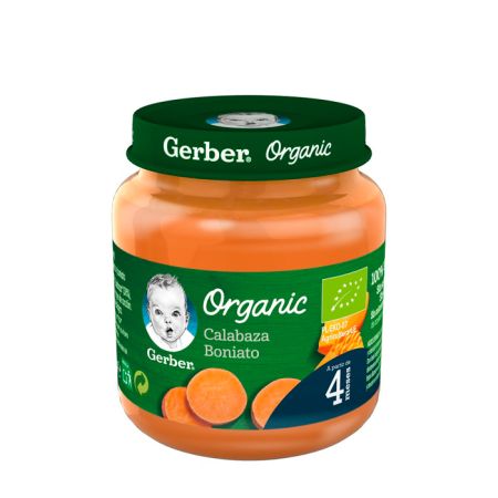 Gerber Organic Citrouille et Patate Douce 125g