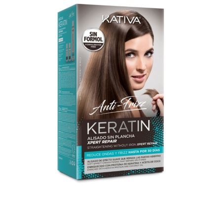 Keratin Anti-Frizz Smoothing Sans Fer À Lisser Réparer Poils De Cheveux Coffret 3 Produits