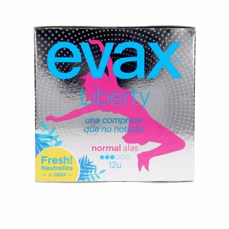 Evax Liberty Normal Avec Ailettes Serviettes Hygiéniques 12 Unités