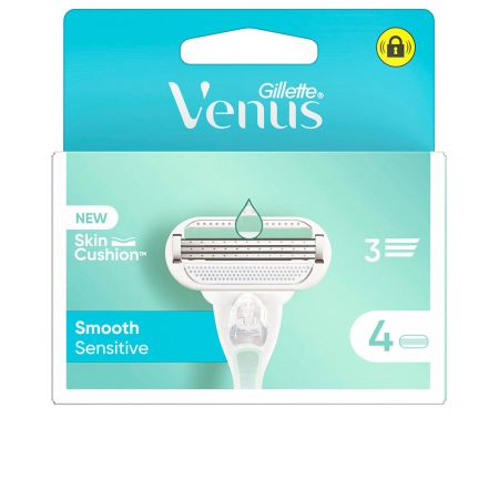 Gillette Venus Smooth Sensitive Cargador 4 Recambios