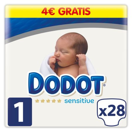 Dodot Protection Plus Sensitive T-1 28 Unités
