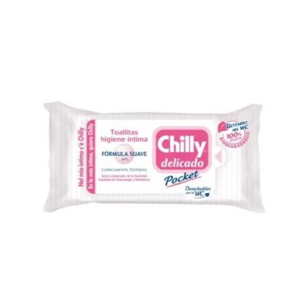Chilly Delicado Pocket Lingettes Intimes Formule Douce 12 Unités