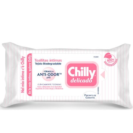 Chilly Delicado Pocket Lingettes Intimes Formule Douce 12 Unités