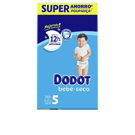Dodot Etapas Talla 5 Pañales 11-16 Kg 116 U