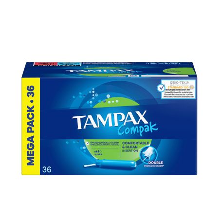 Tampax Compak Tampón Super 36 U