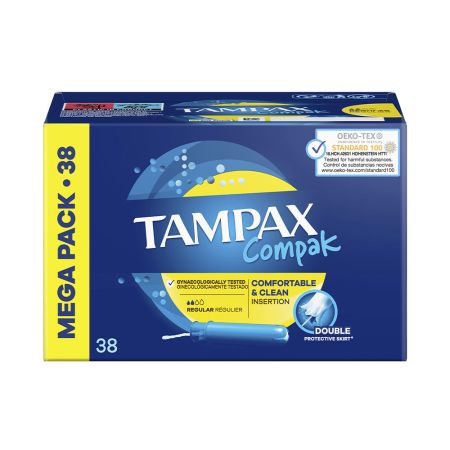 Tampax Compak Tampón Regular 38 U