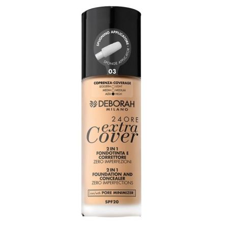 Deborah Milano 24 Ore Extra Cover 2 En 1 Spf20 03 30ml