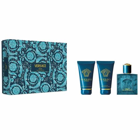 Versace Eros Eau De Toilette Spray 50ml Coffret 3 Produits